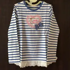 【新品未使用品】ミキハウス リーナちゃん　長袖Tシャツ 130cm 日本製