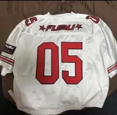 FUBU フットボールシャツ ゲームシャツ オレンジ XL - メルカリ