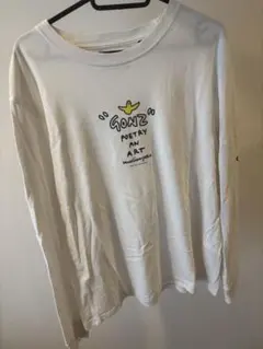 マークゴンザレス　メンズ　ロゴ刺繍　長袖Tシャツ　ホワイト　Mのサムネイル