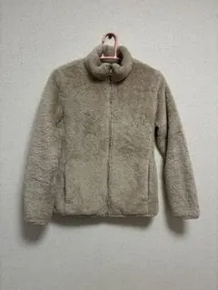 UNIQLO ファーリーフリース　フルジップジャケット　M ベージュ