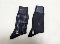 BURBERRY　チェック柄ソックス2足セット