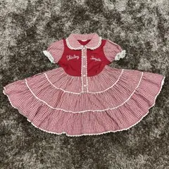 ミ*7様 ギンガムチェック　赤　ワンピース