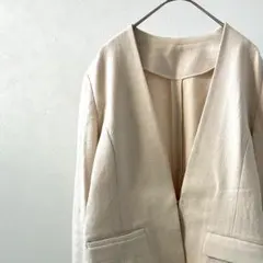 THE SUIT COMPANY ノーカラージャケット ポケット付き シンプル