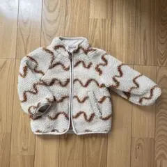 ZARA プリント フェイク ボア ジャケット 92 キッズ ベビー アウターのサムネイル