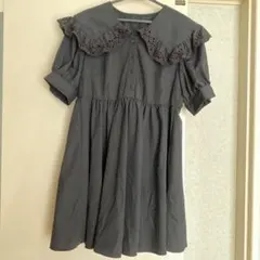 INGNI フリル付き襟 半袖ワンピース