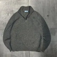 10aw archive Prada Alpaca Half Zip Knit