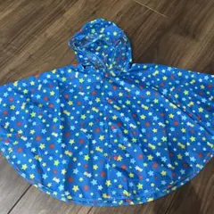 【レインコート】ポンチョ型　星柄