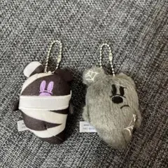 新品　ディズニーハロウィン　ぬいぐるみチャーム2個セット