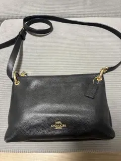 【お値段交渉可能】COACH ショルダーバッグ ブラック レザーのサムネイル