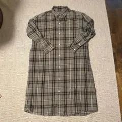 ネルシャツワンピース