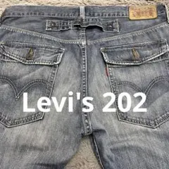 Levi's 202 メンズ ストレートデニム W34 L32 USED加工