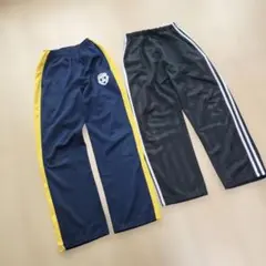 150cm 長ズボン 2着セット 黒 ネイビー