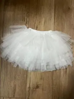キッズ チュールスカート チュチュ スカート チュール ミニ 90サイズ