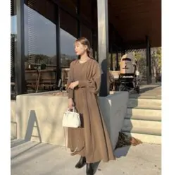 Acka original pintuck flare dress