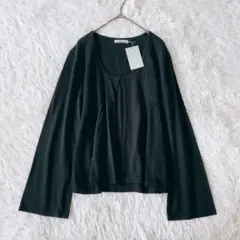 タグ付き✨ Sylviewest カーディガン 長袖（L）黒 ストレッチのサムネイル