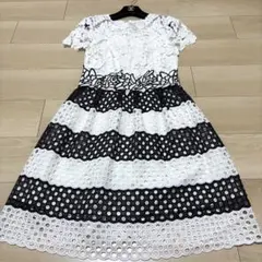 極美品✨高級ワンピース チェスティ 総レース 花柄 ワンピース 半袖