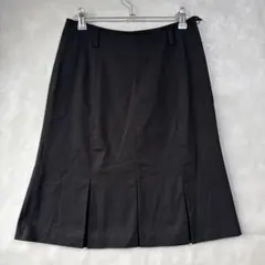 コムサイズム プリーツ フレアスカート M プリーツ Aライン コットン ひざ丈