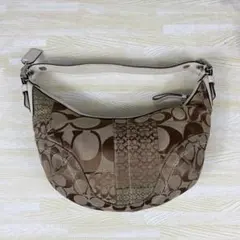 美品✨COACH パッチワーク ホーボー ワンショルダーバッグ 10086