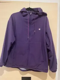 Champion アウター　フード付きウィンドブレーカー XL 紫