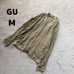 【ジーユー】薄手 ジャケット MA1 (M) カーキ 羽織り 春 冷房対策