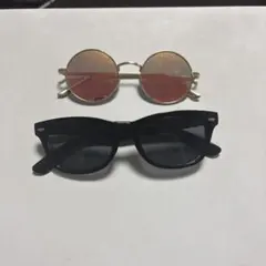 サングラスセット ゴールド＆ブラック