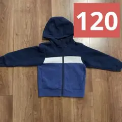 UNIQLO フード付きネイビーパーカー 120