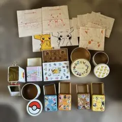 最終値下げ⭐︎ ポケモン お菓子缶 空き缶 空箱　紙袋　まとめ売り10個セット