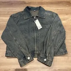 GU ダークデニム ジッパー付きジャケット Mサイズ