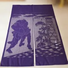 のれん　お相撲の絵柄