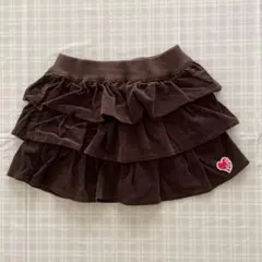 INGIN First フリル付き コーディロイスカート　 M120〜130cm