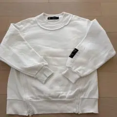 UNDERCOVER GU ホワイトスウェット サイドジッパー付き