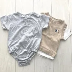 80㎝　ミッフィー ロンパース　テータテート Tシャツ　2点セット ベビー服