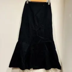 【美品】マーメイドスカート ブラック 黒 ロングスカート 綺麗目 オフィス 春秋