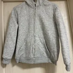 SHEIN フルジップ フード付きパーカー 11Y グレー