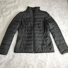 PUMA ブラック キルティングジャケット L スタンドカラー レディース