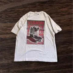 グラフィック 半袖Tシャツ メンズM パグ 犬柄 スケボー ストリートカジュアル