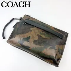 極美品 COACH コーチ　ショルダーバッグ　 PVC カモフラ シグネチャー COACH ショルダーバッグ カモフラ シグネチャー マルチカラー