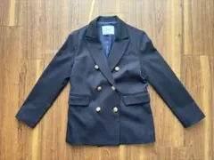 SLOBE IENA ネイビー ダブルボタン テーラードジャケット 38 イエナ