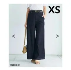 ベースメントオンライン ワイドデニムパンツ XS インディゴのサムネイル