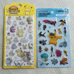 韓国限定‼️ポケモン シール ポケピース キャンディボンボン ステッカー 正規品