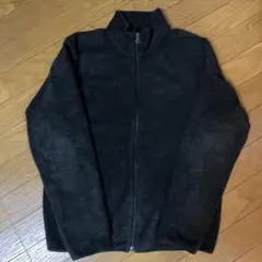 UNIQLO 黒　メンズ　フリースジャケット ジップアップ　　S