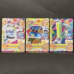 アイカツカード　ペイントデコTシャツコーデ　4枚セット