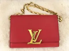 LOUIS VUITTON チェーンショルダーバッグ レッドのサムネイル