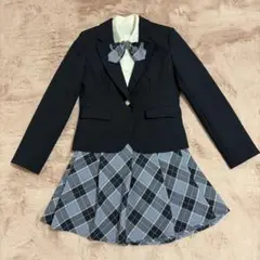 COPACA フォーマル セットアップ 卒服　150 ブルー　チェック