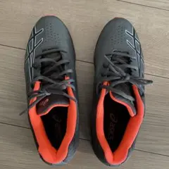 ASICS スニーカー　中学生　25cm　ブラック