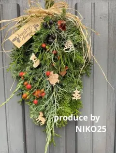 クリスマスリース ハンドメイド