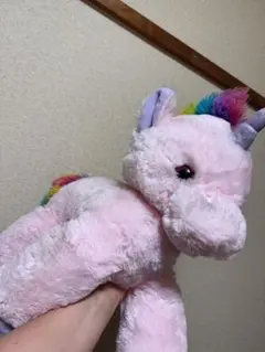 ユニコーンぬいぐるみ レインボー