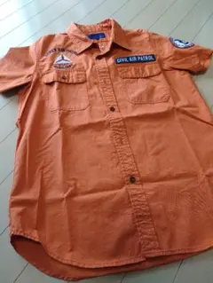 希少 AVIREX 半袖 ミリタリーシャツ 刺繍ワッペン USエアフォース 