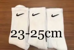 NIKE ソックス 3足セット ホワイト 23-25cm 新品未使用のサムネイル