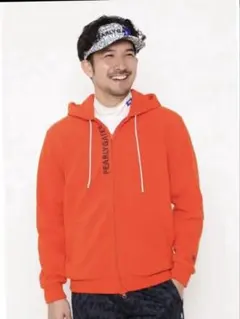 パーリーゲイツ　ロゴパイルジャガード フルジップフーディ　パーカー ★5